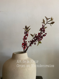 Berry Plant burgundy spray with berries small 58 cm