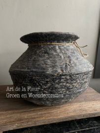 Rattan | Clay pot | kruik ong 40 x 40