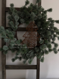 Draad Kerstboom Roest | 30 cm