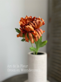 Chrysant  donker Oranje 63cm