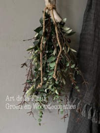 Toef lang kunst Eucalyptus , Olijf en Berk ong 75 cm