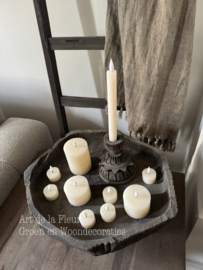Home Society | Led tealight Recharge set van 6 Off white