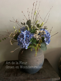 Kunstboeketje Blauw