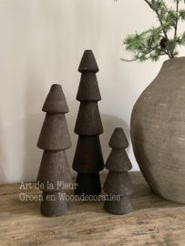 Massief houten boom donker hout  20 cm