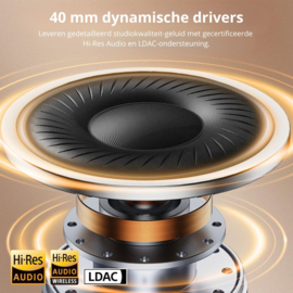 BT-E Y7Pro – Hi-Res audio koptelefoon met Noise Cancelling zwart