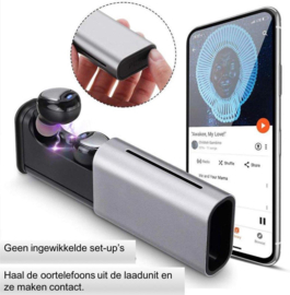 Bluetoolz® Touch 6 - Draadloze headset Zilver