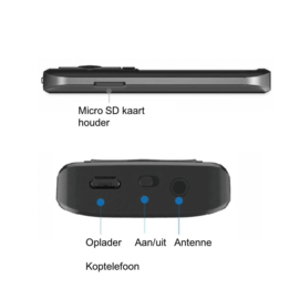Bluetoolz® BT-DABP7 – Pocket DAB+ radio met Bluetooth, Zwart
