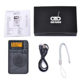 Bluetoolz® BT-P9-B CE– Compacte DAB+ radio met krachtig geluid Zwart