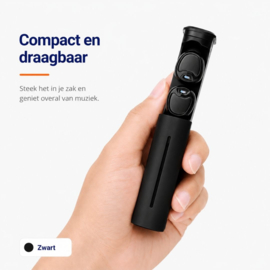 Bluetoolz® Touch 6 - Bluetooth headset  Zwart