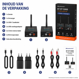 Bluetoolz®  BT-RT 5066 - 2.4 GHz zender + ontvanger