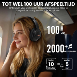 BT-E Y8Pro –AI  Hi-Res audio koptelefoon met Noise Cancelling zwart