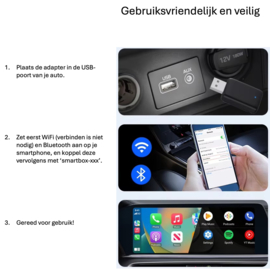 Draadloze Bluetooth CarPlay adapter