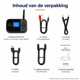 Bluetoolz® BT-C41 CE Bluetooth zender - ontvanger