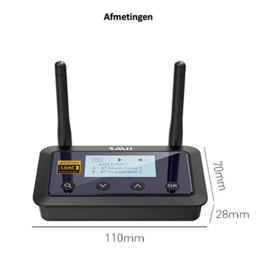 High End Bluetooth 5.0 aptX zender ontvanger | BT-B03 Pro+