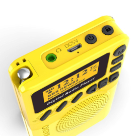 Bluetoolz® DAB BT-P9 CE – Draagbare DAB+ radio met oplaadbare accu Geel