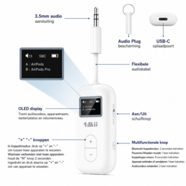 Bluetoolz® Travel Dual Bluetooth 5.3 transmitter