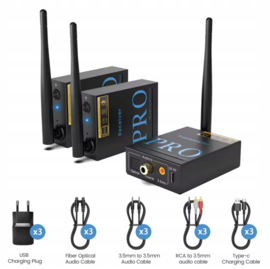 Bluetoolz®  BT-RT 5066 Pro - 2.4 GHz zender met 2 ontvangers