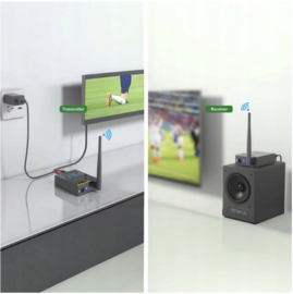 Bluetoolz®  BT-RT 5066 Pro - 2.4 GHz zender met 2 ontvangers