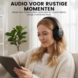 BT-E Y8Pro –AI  Hi-Res audio koptelefoon met Noise Cancelling zwart
