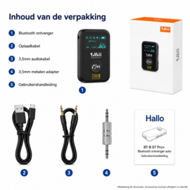 Bluetoolz®  BT-B 07 Pro+ CE Bluetooth AUX adapter auto
