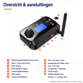 Bluetoolz® BT-C41 CE Bluetooth zender - ontvanger