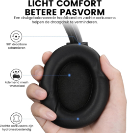 BT-E Y8Pro –AI  Hi-Res audio koptelefoon met Noise Cancelling zwart