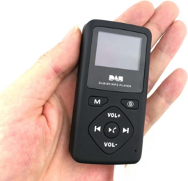 Bluetoolz® BT-DABP7 – Pocket DAB+ radio met Bluetooth, Zwart