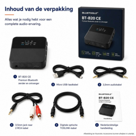 Bluetoolz® BT-B20 CE Premium Bluetooth 5.0 zender en ontvanger