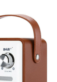 Bluetoolz® BT-H6 – Retro DAB+ radio met Bluetooth, Bruin-wit