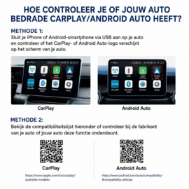 Bluetoolz® Draadloze Bluetooth CarPlay adapter