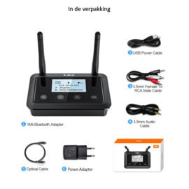 NIEUW! BT-B03+ | Multifunctionele Bluetooth zender – ontvanger