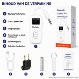 Bluetoolz® SafeFly Pro  Bluetooth adapter vliegtuig