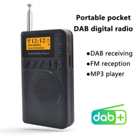Bluetoolz® BT-P9-B CE– Compacte DAB+ radio met krachtig geluid Zwart