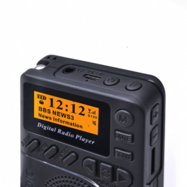 Bluetoolz® BT-P9-B CE– Compacte DAB+ radio met krachtig geluid Zwart