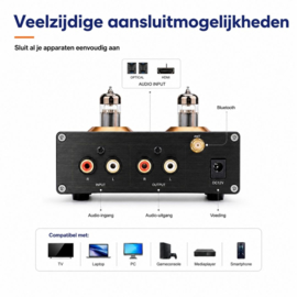 Bluetoolz® BT-05 High End Buizen voorversterker met Bluetooth
