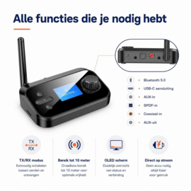 Bluetoolz® BT-C41 CE Bluetooth zender - ontvanger