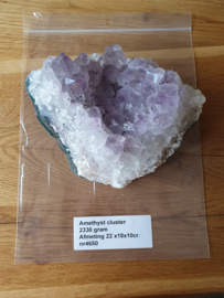 Amethyst cluster 2562 gram