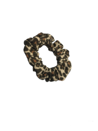 Scrunchie panter bruin Maat S