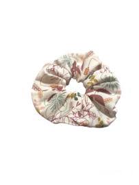 Scrunchie flower ecru Maat L