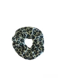 Scrunchie panter mint groen Maat L