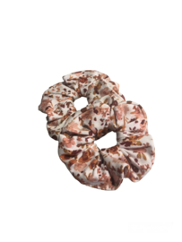 Scrunchie flower terra Maat M