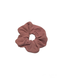 Scrunchie hydrofiel oud roze Maat L