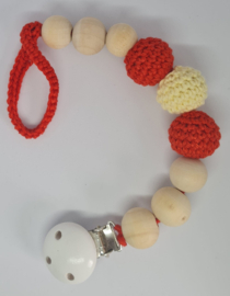 Speenkoord rood /geel