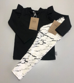 Legging marble wit/zwart 62, 80, 98, 104, 110, 116, 122