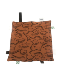 Labeldoekje dino/ zwart