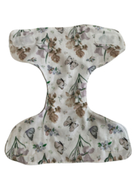 Poppenluier vlinder/ taupe