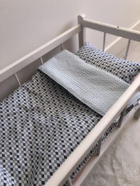 Poppendekentje wiebertjes met blauwe wafel