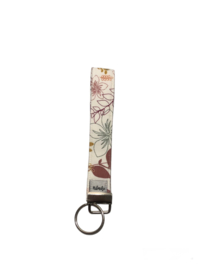 Sleutelhanger flower ecru