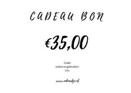 Cadeaubon €35,00
