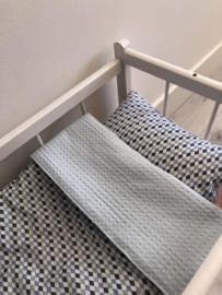 Poppendekentje wiebertjes met blauwe wafel